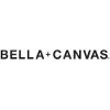 A black and white photo of the bella canvas logo.