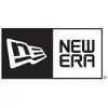 A black and white logo of new era