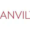 A red and white logo for anvil